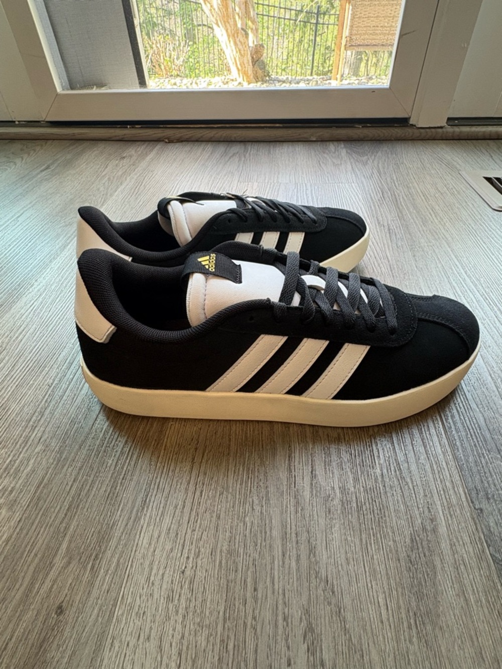 Adidas Black & White Retro Skate Sneakers - Picture 2 of 3